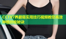CCTV7养蘑菇实用技巧视频教您高效种植创收秘诀
