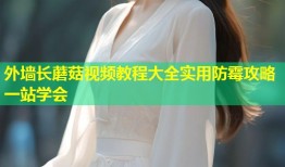 外墙长蘑菇视频教程大全实用防霉攻略一站学会