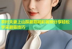 农村夫妻上山踩蘑菇精彩视频分享轻松学采蘑菇技巧