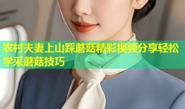农村夫妻上山踩蘑菇精彩视频分享轻松学采蘑菇技巧