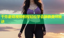 干炸蘑菇视频教程轻松学会酥脆美味秘诀