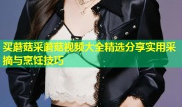 买蘑菇采蘑菇视频大全精选分享实用采摘与烹饪技巧