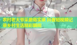 农村老大爷采蘑菇实录 抖音短视频记录乡村生活精彩瞬间