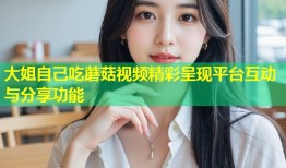 大姐自己吃蘑菇视频精彩呈现平台互动与分享功能