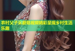 农村父子采蘑菇视频精彩呈现乡村生活乐趣