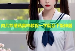 肉片炒蘑菇美味教程一学就会下饭神器