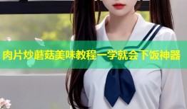 肉片炒蘑菇美味教程一学就会下饭神器
