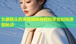 女蘑菇头剪发视频教程轻松学会时尚造型秘诀