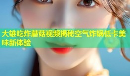 大雄吃炸蘑菇视频揭秘空气炸锅低卡美味新体验