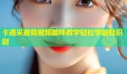 卡通采蘑菇视频趣味教学轻松学蘑菇识别