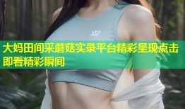 大妈田间采蘑菇实录平台精彩呈现点击即看精彩瞬间