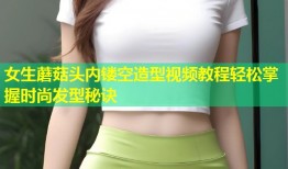 女生蘑菇头内镂空造型视频教程轻松掌握时尚发型秘诀