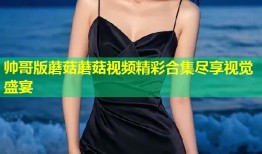 帅哥版蘑菇蘑菇视频精彩合集尽享视觉盛宴