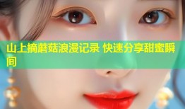 山上摘蘑菇浪漫记录 快速分享甜蜜瞬间