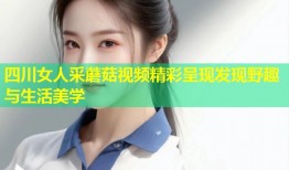 四川女人采蘑菇视频精彩呈现发现野趣与生活美学