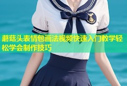 蘑菇头表情包画法视频快速入门教学轻松学会制作技巧