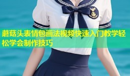 蘑菇头表情包画法视频快速入门教学轻松学会制作技巧