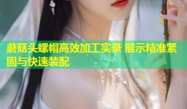 蘑菇头螺帽高效加工实录 展示精准紧固与快速装配