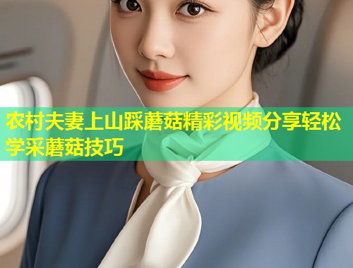 农村夫妻上山踩蘑菇精彩视频分享轻松学采蘑菇技巧