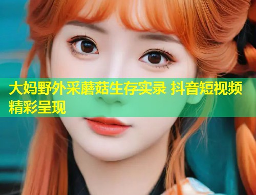 大妈野外采蘑菇生存实录 抖音短视频精彩呈现